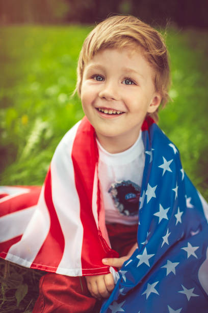 istock Little boy celebrating Fourth of July 955143994