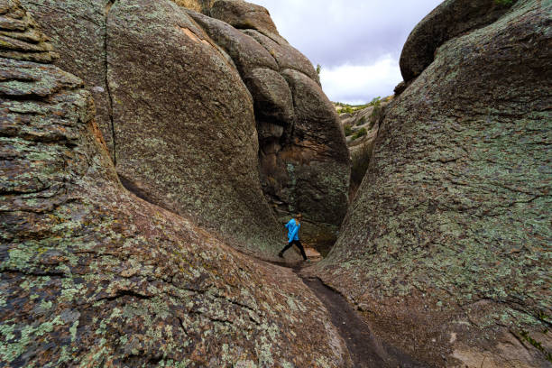 istock Woman Hiking in Scenic Canyon 955145306