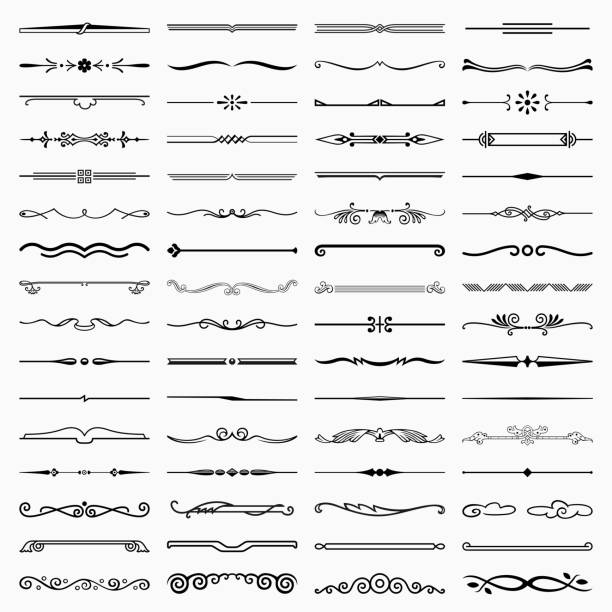 illustrations, cliparts, dessins animés et icônes de diviseurs de courts (grand ensemble 1) - partage