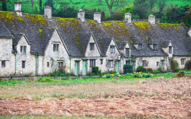 istock Traditional cotswold stone cottages, Bibury, England, Arlington Row 955152694