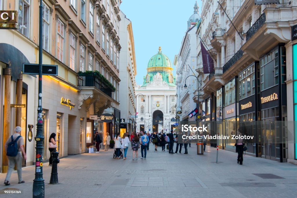 Kohlmarkt street in center of Vienna, Austria Vienna - Austria Stock Photo