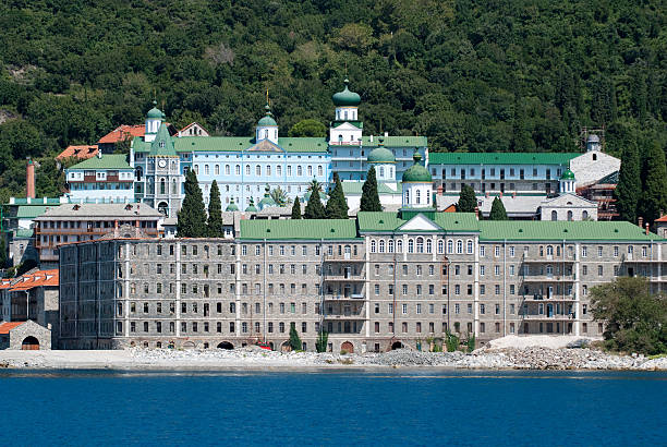 istock St. Panteleimon monastery - Mount Athos in Halkidiki, Greece 95515433