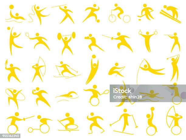 Sports Icon Stock Illustration - Download Image Now - International Multi-Sport Event, Sport, Icon Symbol