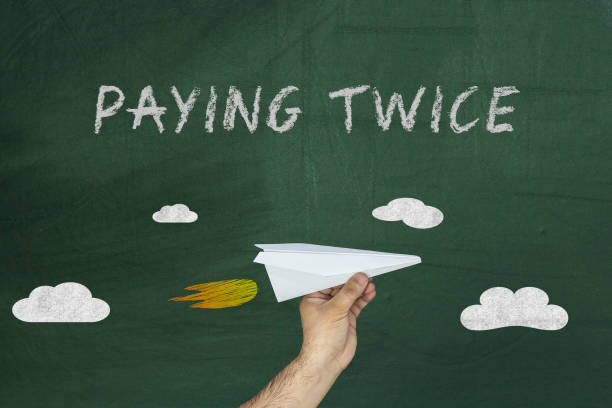 istock Auto tax paying twice concept 955166358