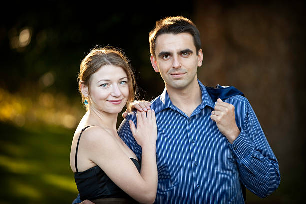 Young attractive couple stock photo