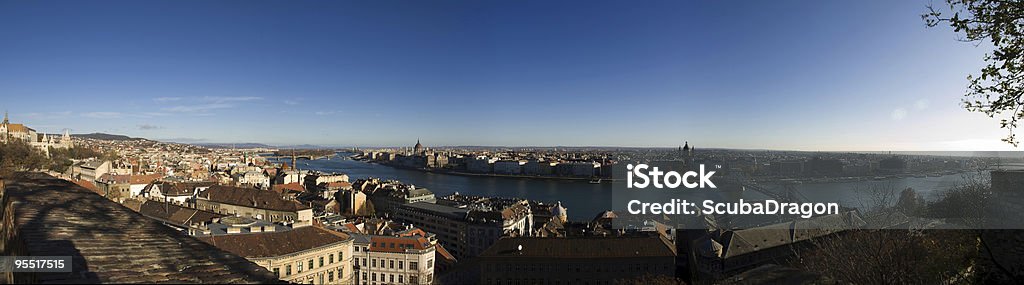 Vista panorâmica da cidade de Budapeste, Hungria - Foto de stock de Arquitetura royalty-free