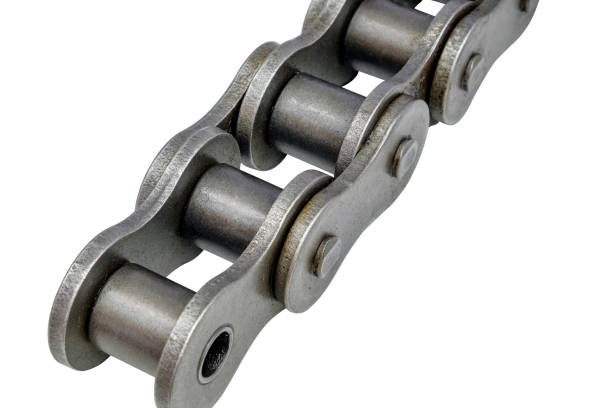 istock Chains for industrial machinery in factory 955186794