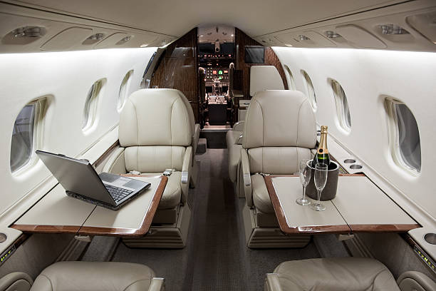 istock Interior of a first class business jet 95519102