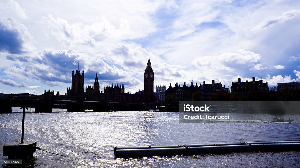 Skyline di Londra High-key - Foto stock royalty-free di Ambientazione esterna