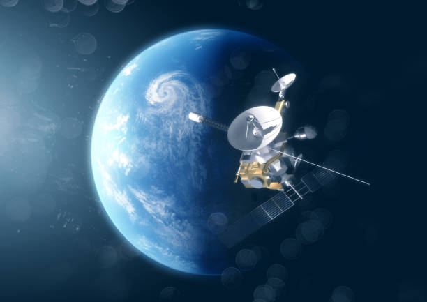istock A Satellite Above the planet Earth 955194244