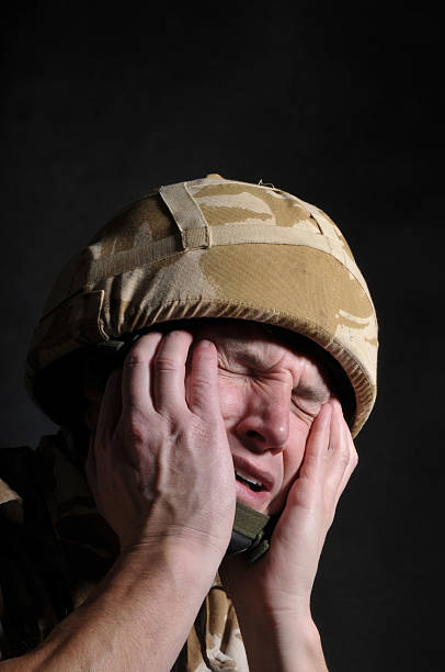 istock Soldier in emotional pain 95520115