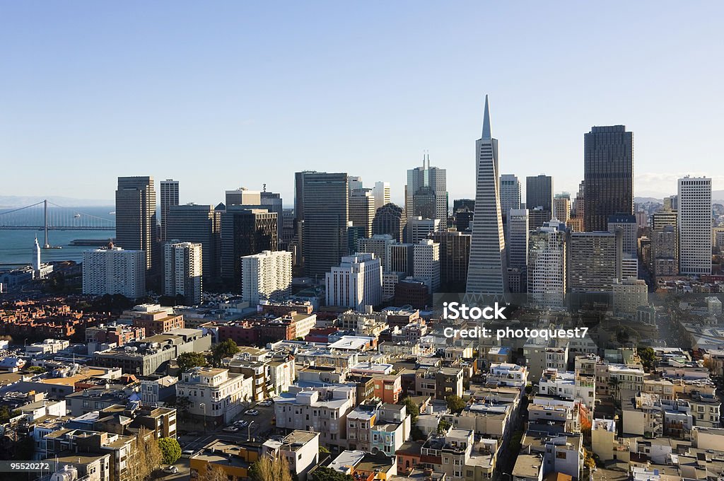 San Francisco California  Aerial View Stock Photo