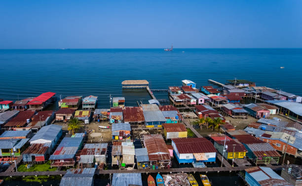 istock Aerial View floating villages 955203902