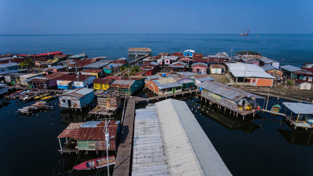 istock Aerial View floating villages 955203910