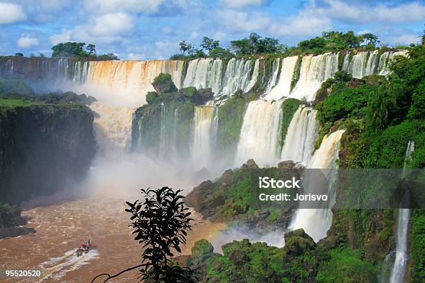 Landscape View Of Iguazu Falls In Argentina Stock Photo - Download Image Now - Adventure, Brazil, Color Image