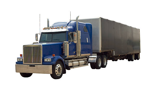 istock A large semi blue and gray truck 95522673