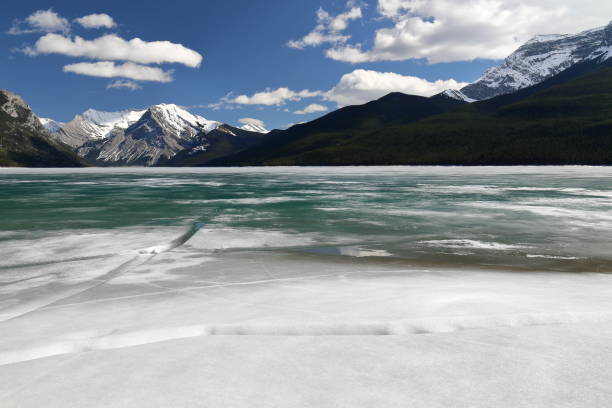 istock Lake Minnewanka in early May 955241266