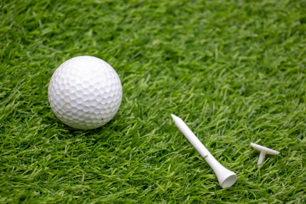 istock Golf ball is on green grass 955244648