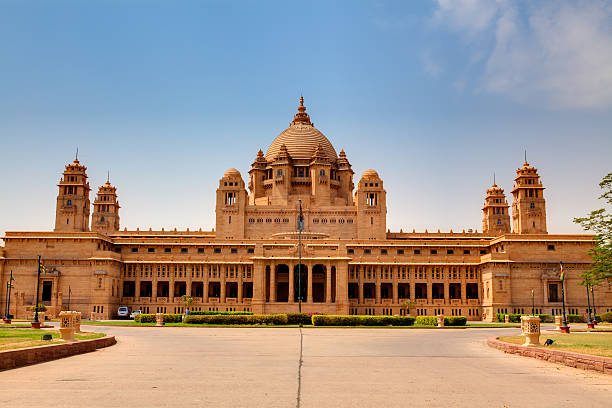 Umaid Bhawan Palácio jodhpur Rajastão Índia - fotografia de stock