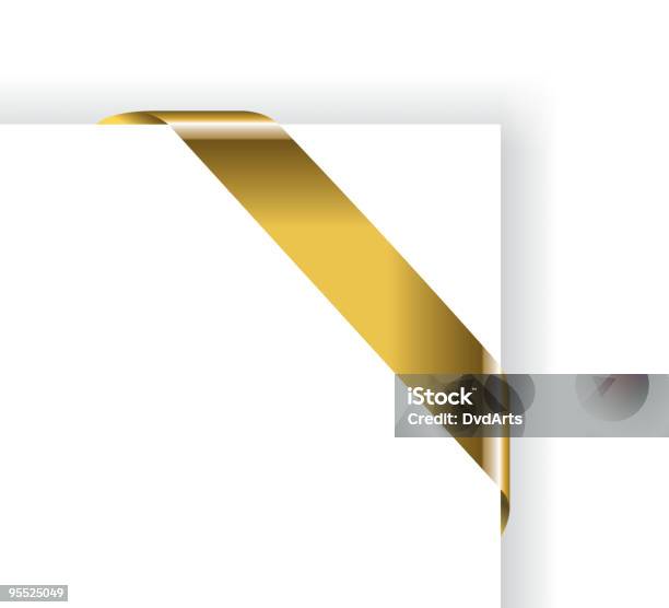 Etiqueta Ouro Decoração - Arte vetorial de stock e mais imagens de Computação Gráfica - Computação Gráfica, Dourado - Cores, Etiqueta - Mensagem