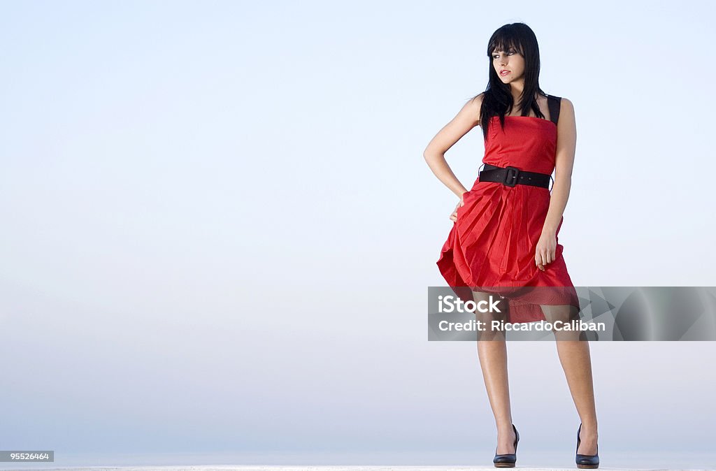 Vestido vermelho series - Foto de stock de Cinto royalty-free