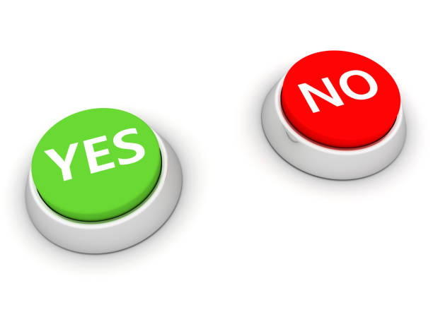 istock Two buttons to choose yes or not 955268520
