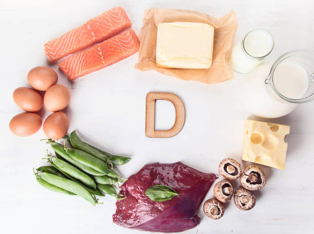 istock Natural foods rich in vitamin D. Top view 955272780