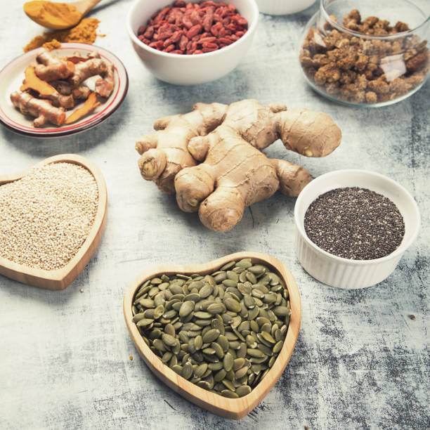 istock Various superfoods. Healthy eating concept 955272882