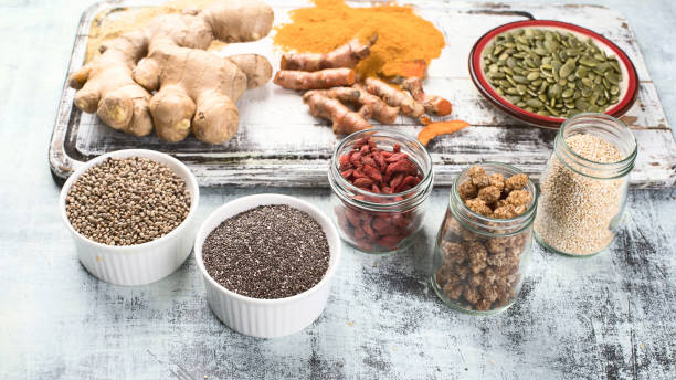istock Various superfoods. Healthy eating concept 955272964