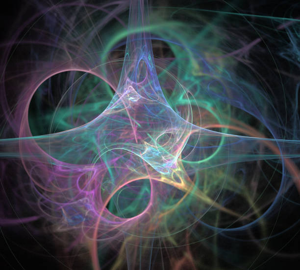 istock image of one Digital Fractal on Black Color 955273678