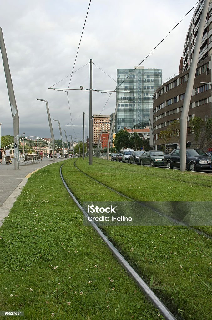 Vía verde-Tren verde - Foto de stock de Aparcamiento libre de derechos