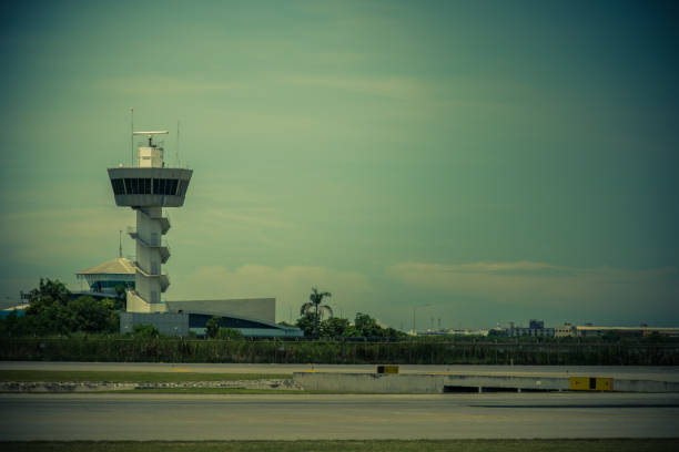 istock Air Traffic Control tower, vintage tone 955284218