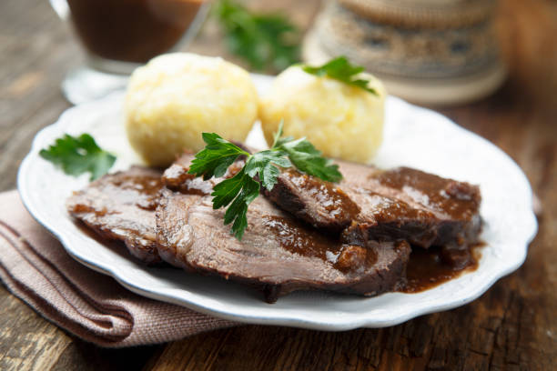 istock Baked meat with spicy sauce 955306366