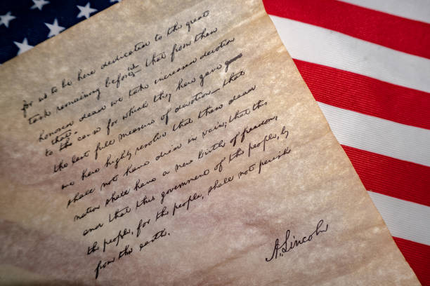 istock Gettysburg Address speech by U.S. President Abraham Lincoln 955309492