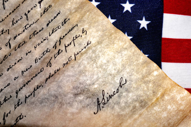 istock Gettysburg Address speech by U.S. President Abraham Lincoln 955310054