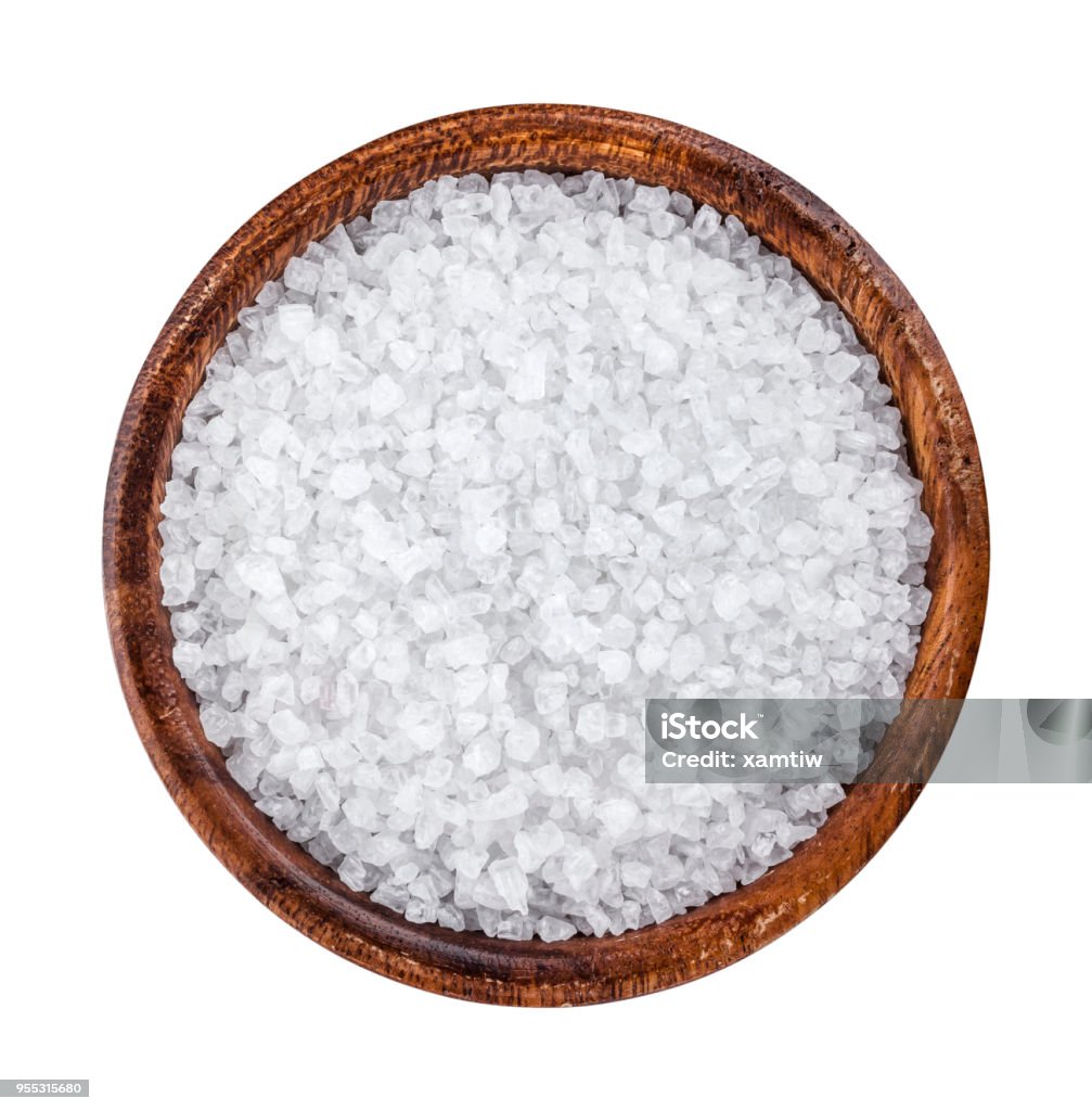 Muối Biển Trong Bát Gỗ Nhìn Từ Trên Xuống Hình ảnh Sẵn có - Tải ...