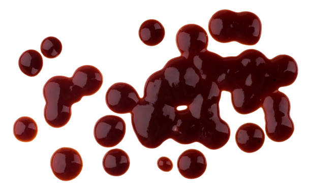 istock Barbecue sauce isolated on white background. Top view 955315972