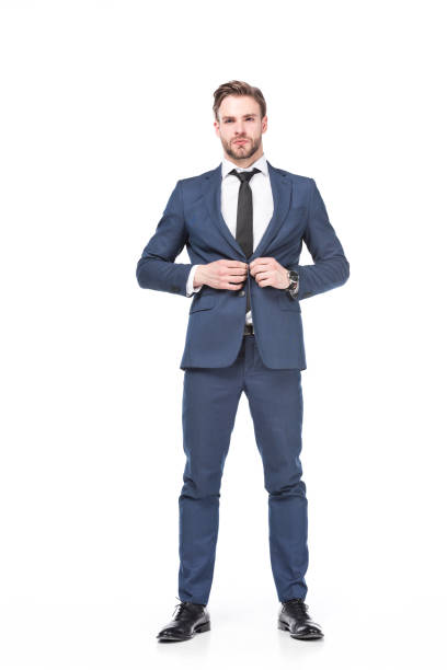 istock confident caucasian businessman in suit isolated on white 955322770