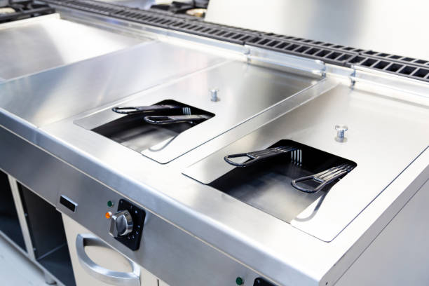 istock Stainless industrial fryer 955336866