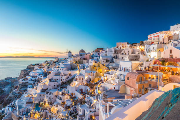 istock Sunset in Santorini Greece 955346724