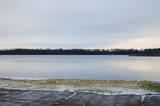 Pažaislis lake in Kunas, Lithuania.