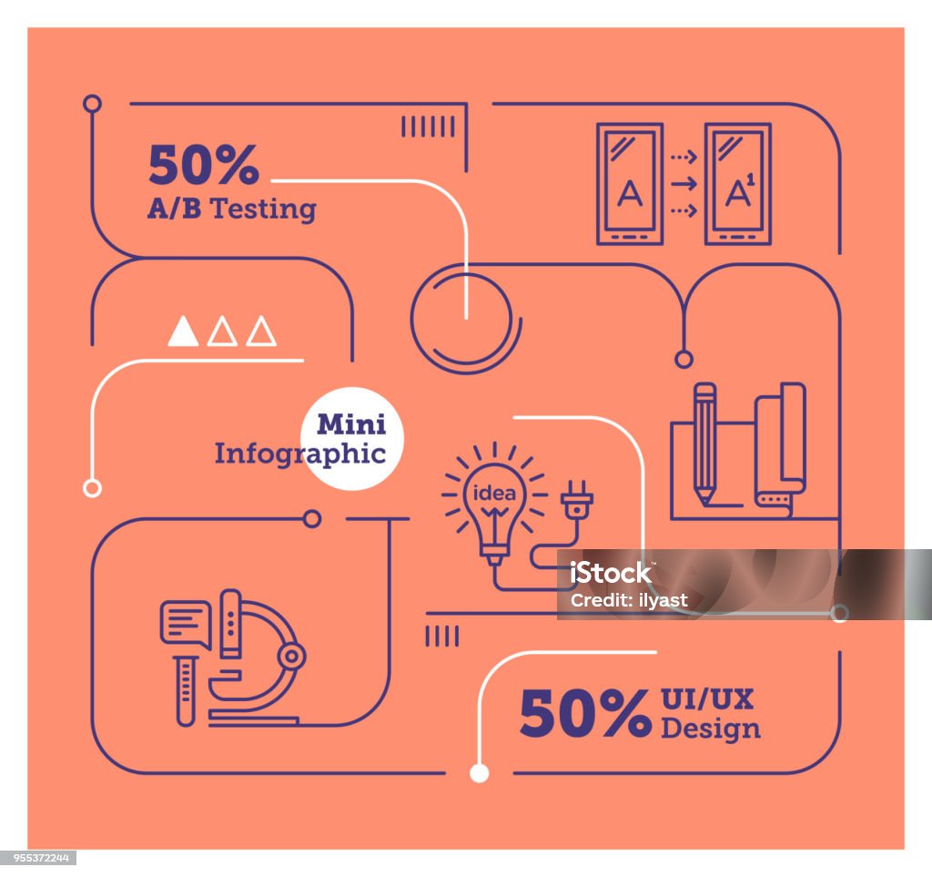 Info Guide Creative Design Creative Design Mini Infographic Stock Illustration - Download Image ...