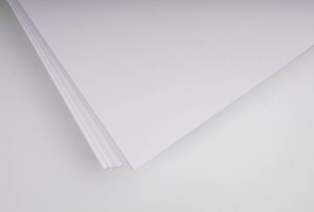istock Stacks of white plain paper on white background 955379804