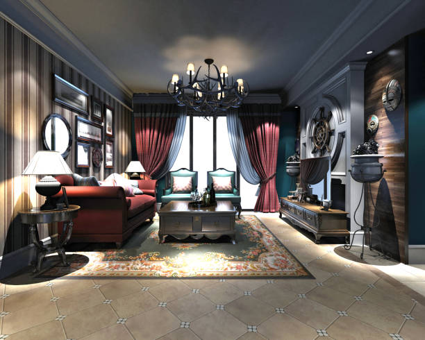 istock 3d render of modern living room 955381470