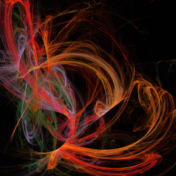 istock Abstract fractal illustrated rendered design, a modern futuristic dynamic pattern for creative graphic design. 955388828