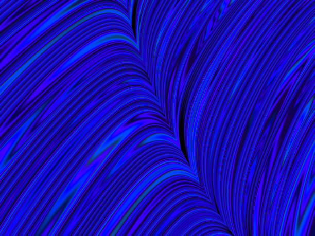 bright blue striped texture background. abstract fractal art.