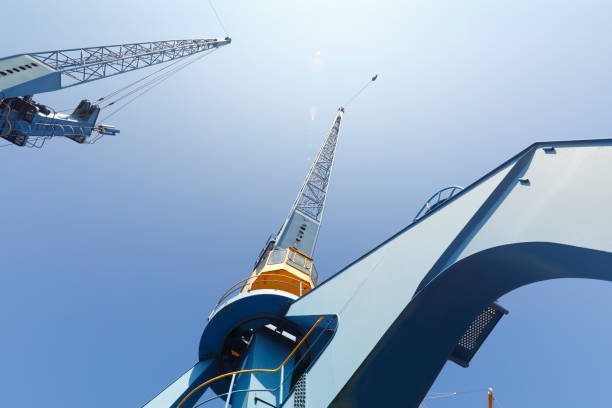 Old harbor Crane at Rostock, Baltic Sea, germany