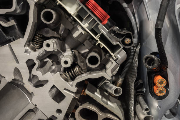 istock Mechanism of engine in a modern car 955457652