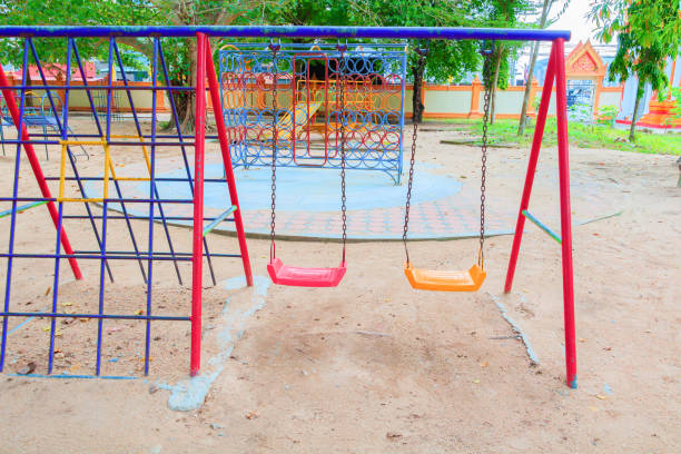 istock old swing in school children playground countryside 955463192