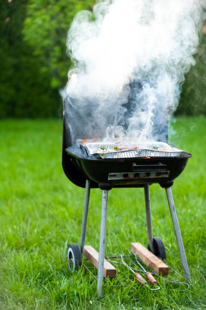istock smoking grill in the garden 955467984